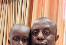 Mr. Umaru Napoleone Koroma sent his son a birthday message