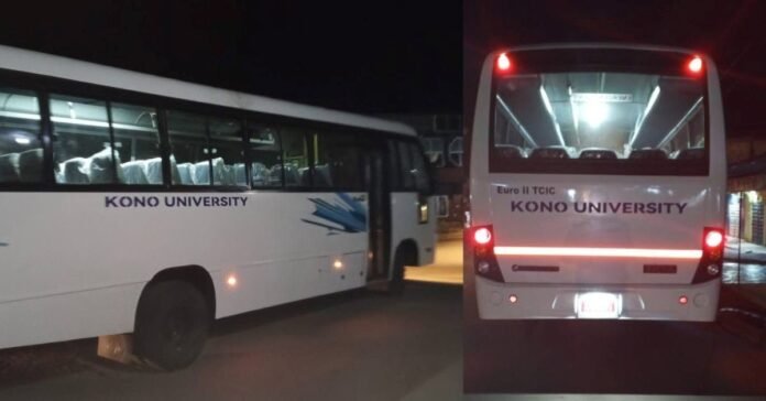 Gov’t Donates Bus to Kono University
