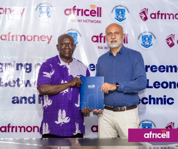 africell and freetown polytechnic forge strategic partnership at jui campus